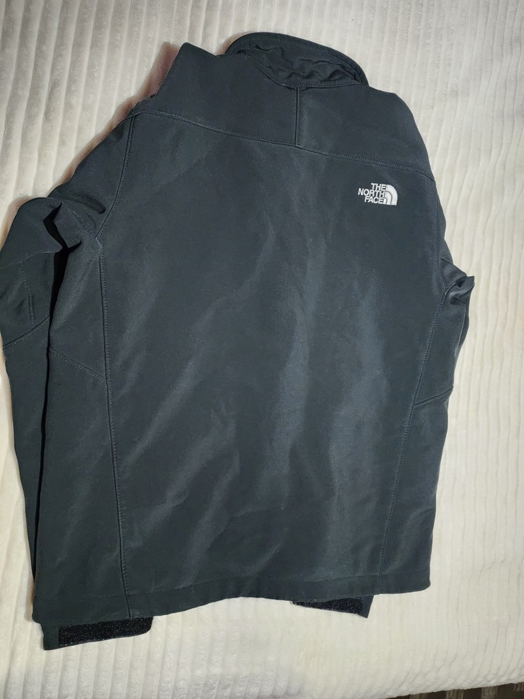 The North Face Black Men's Softshell Jacket Full Zip Outdoor Logo