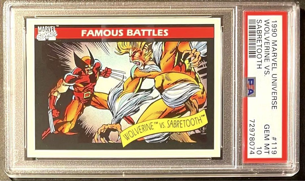 PSA10 1990 Marvel Universe Wolverine X-Men