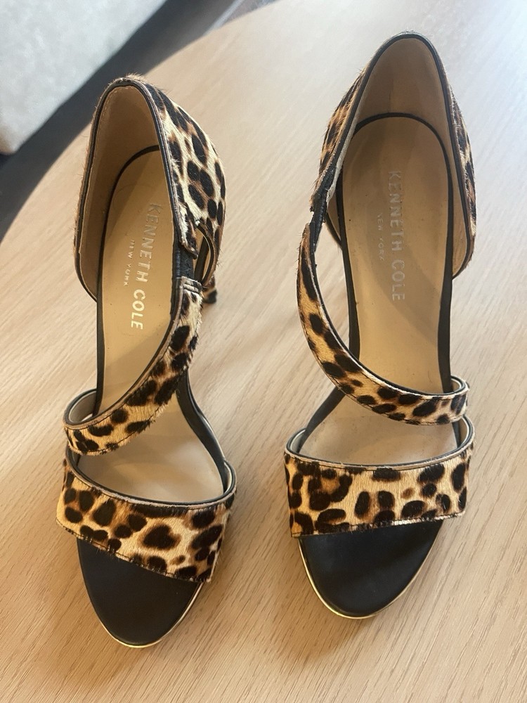 Leopard print high heels