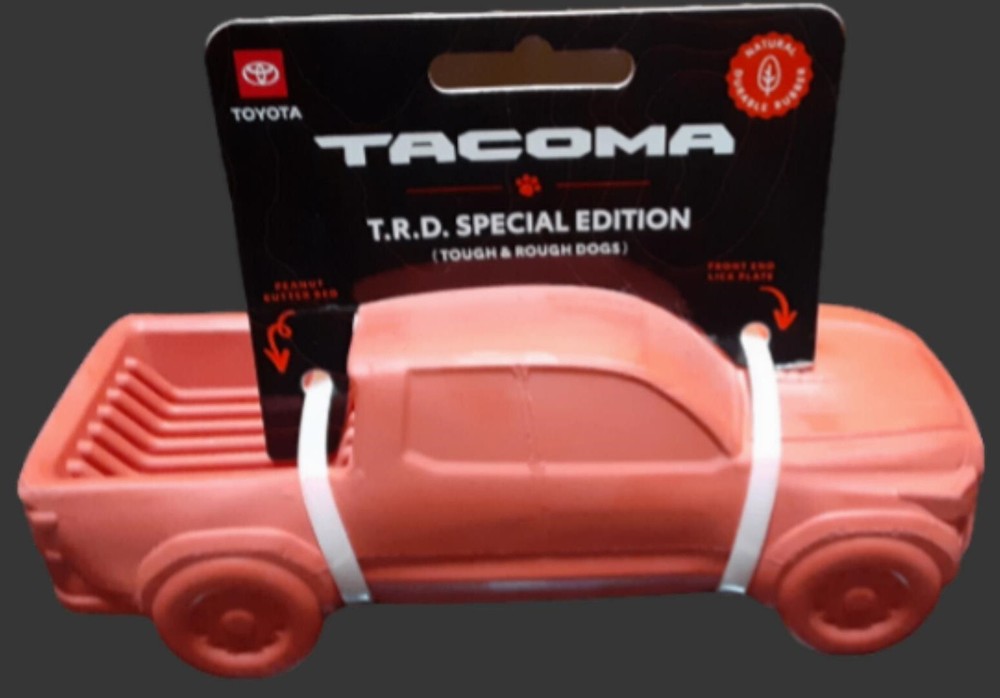 Toyota Tacoma Trd Dog - Juguete para masticar perros duros y ásperos edición especial coleccionable