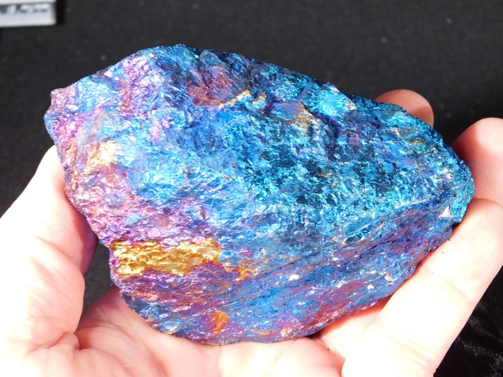 BIG! Bright IRIDESCENT Peacock Copper Chalcopyrite or Peacock Ore Mexico 676gr