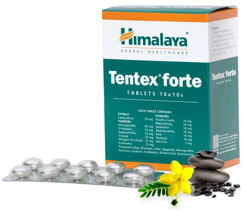 Himalaya Tentex Forte Tablets for Enhanced Sexual Vitality with Free Shipping