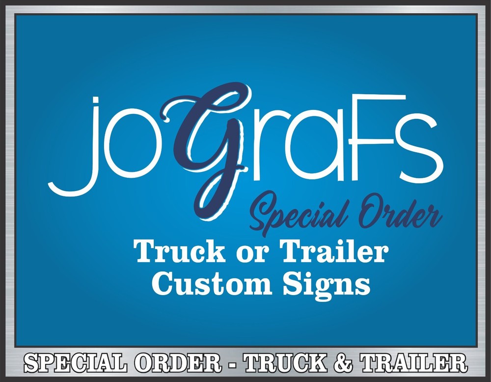 Business Van Vinyl Custom Lettering Signs - Logo 2 colors + Services 1 Color