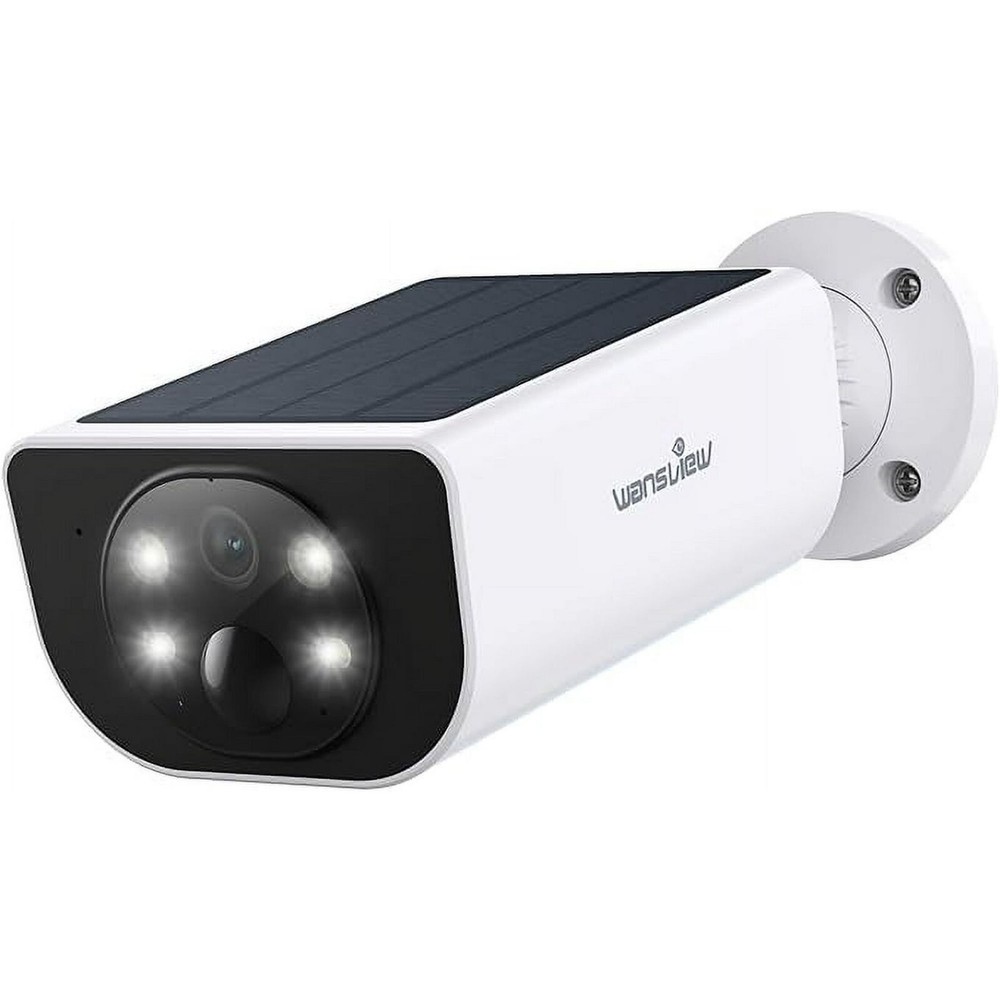 Solar-powered wireless smart camera bulb for home security