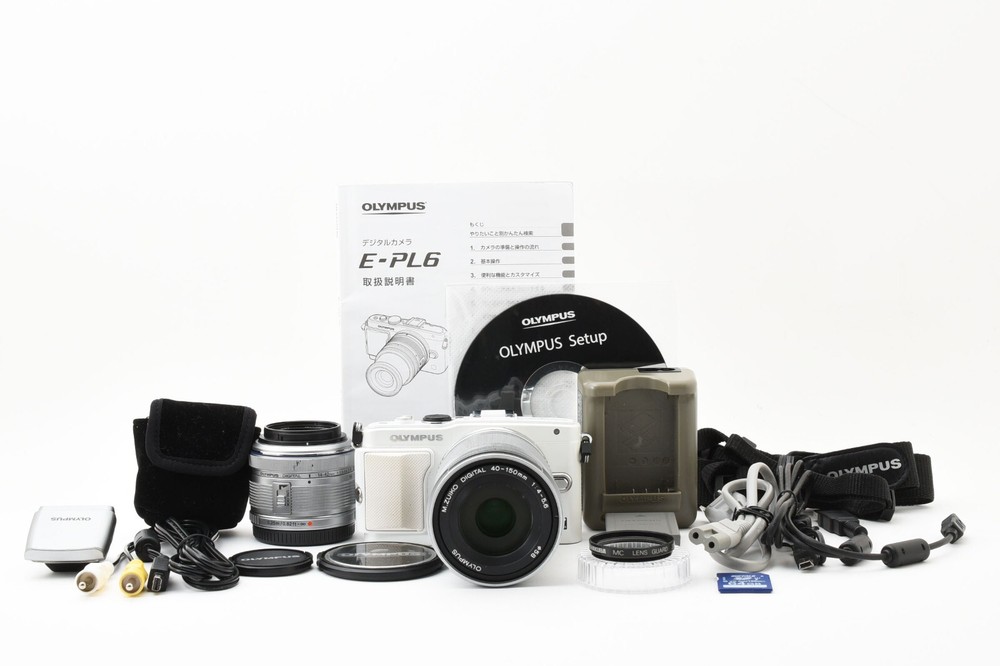 OLYMPUS PEN Lite E-PL6 Mirrorless Camera with Dual Lenses Excellent Condition Imported from Japan