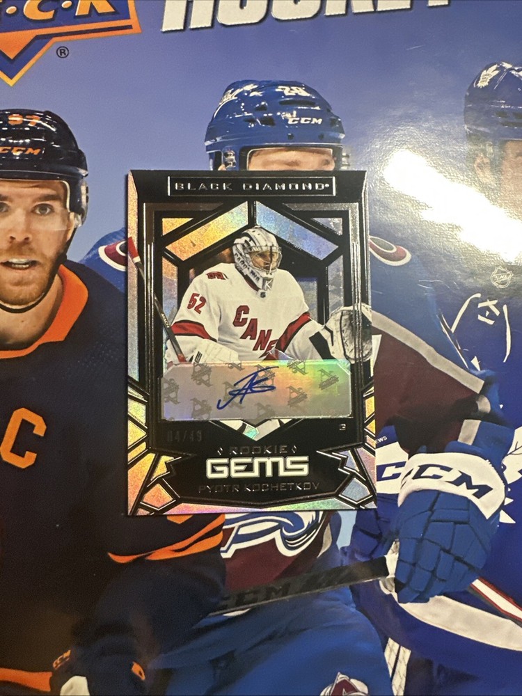 22-23 UD Black Diamond Rookie Gems Pyotr Kochetkov Auto /49