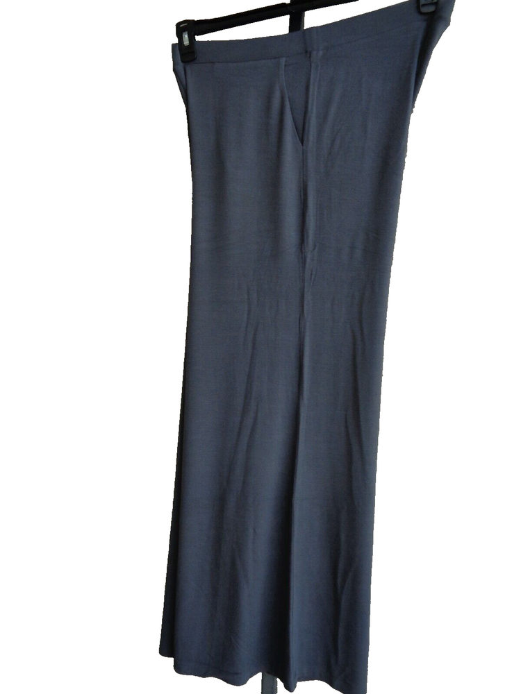 Limited 16W Soft Stretch Knit Pull-On Palazzo Pants in Gray