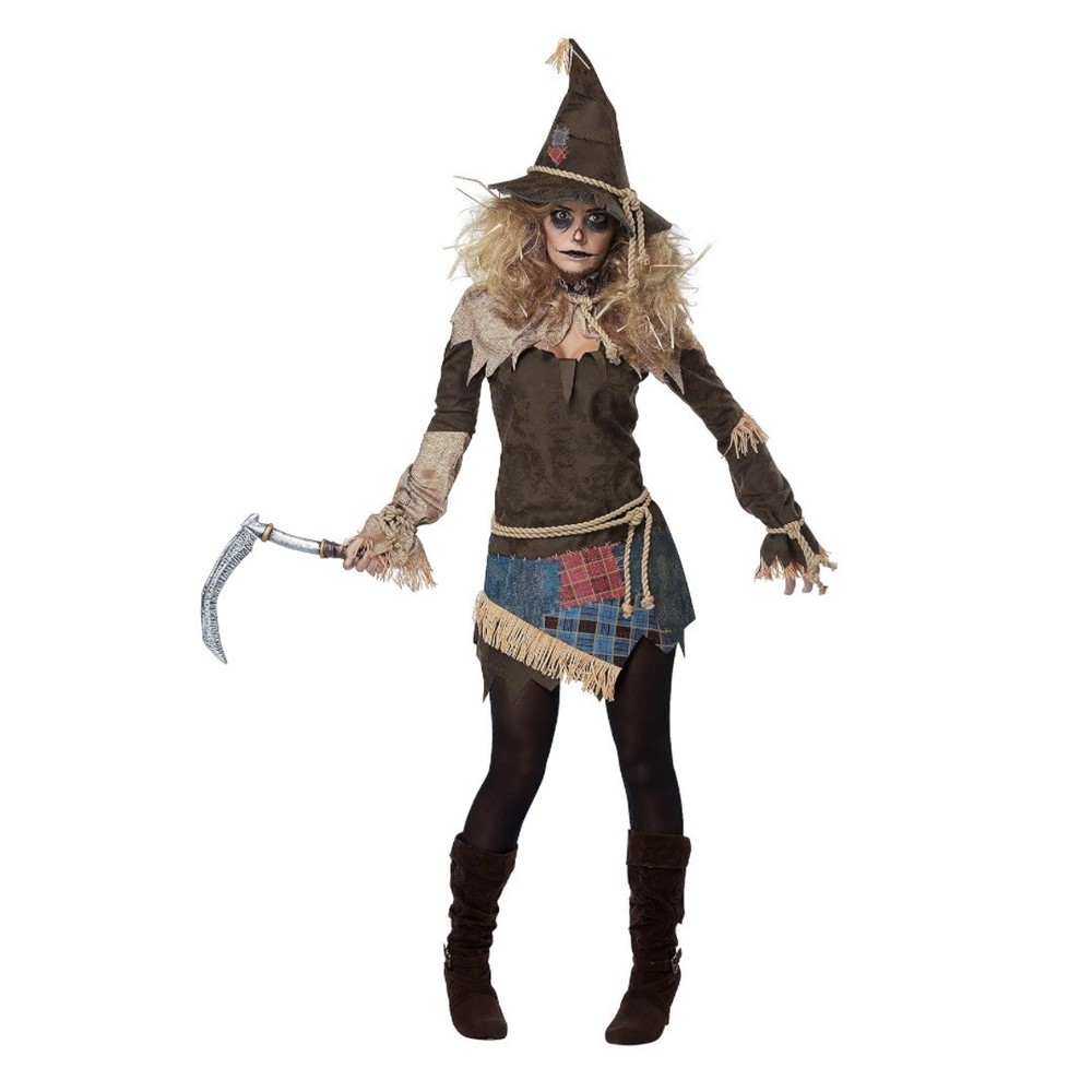 Creepy Scarecrow Halloween Costume for Women Size Small 6-8 California Costumes New