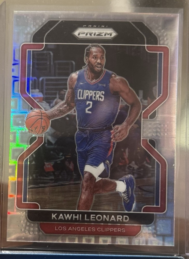 2021-22 Panini Prizm Kawhi Leonard Silver Prizm #71 107/150 Clippers