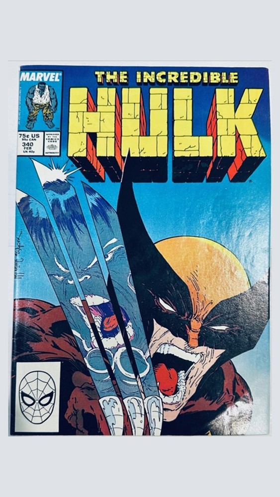 Incredible Hulk #340, 1988 McFarlane Classic Cover, High Grade, NM. Great Value.