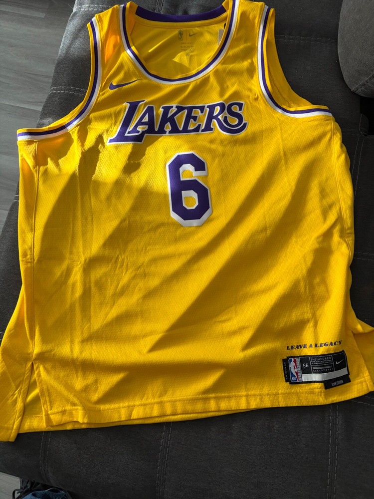 Lebron James Los Angeles Lakers Authentic Nike Jersey XXL (Brand New W/Tags)