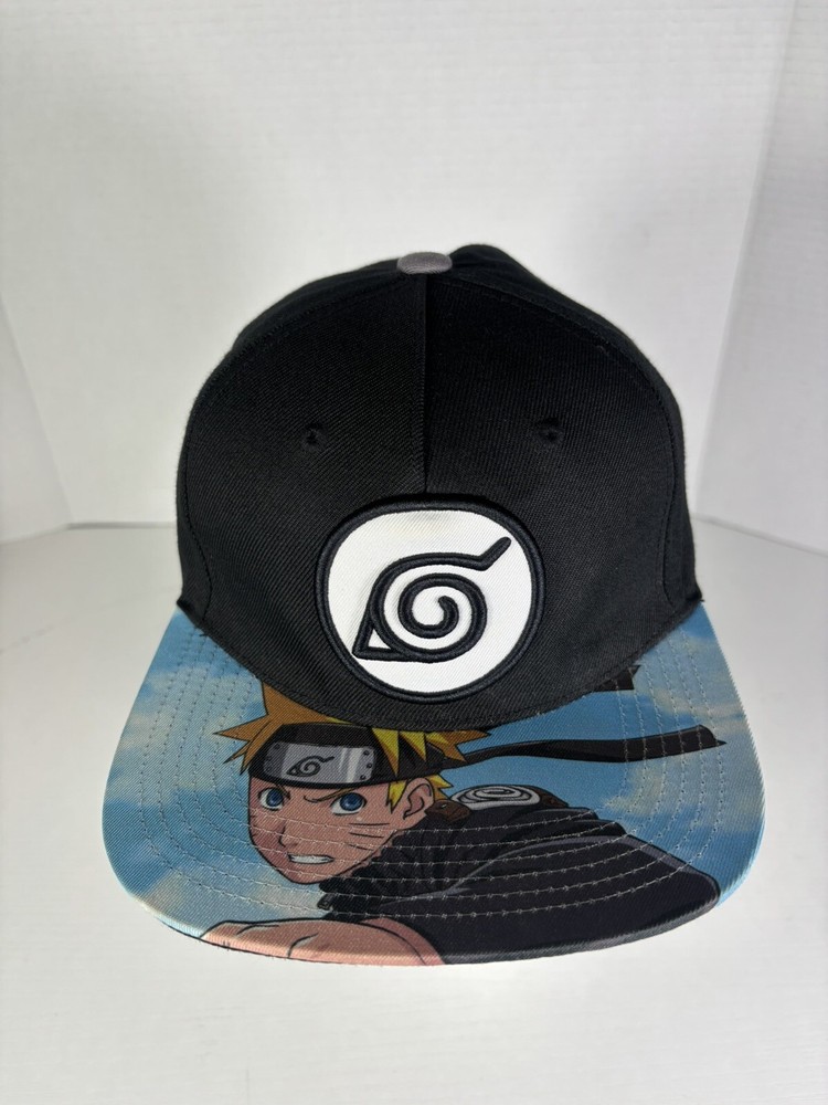 Naruto Uzumaki Men's Hat Manga Anime One Size Fits Most SnapBack Flat Bill Hat