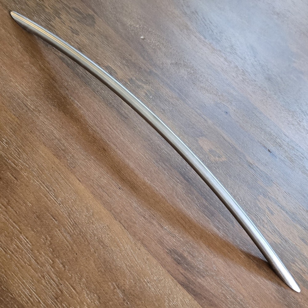 14-Inch Curved Stainless Steel Cabinet Pull by Schwinn Hardware 3132/320mm