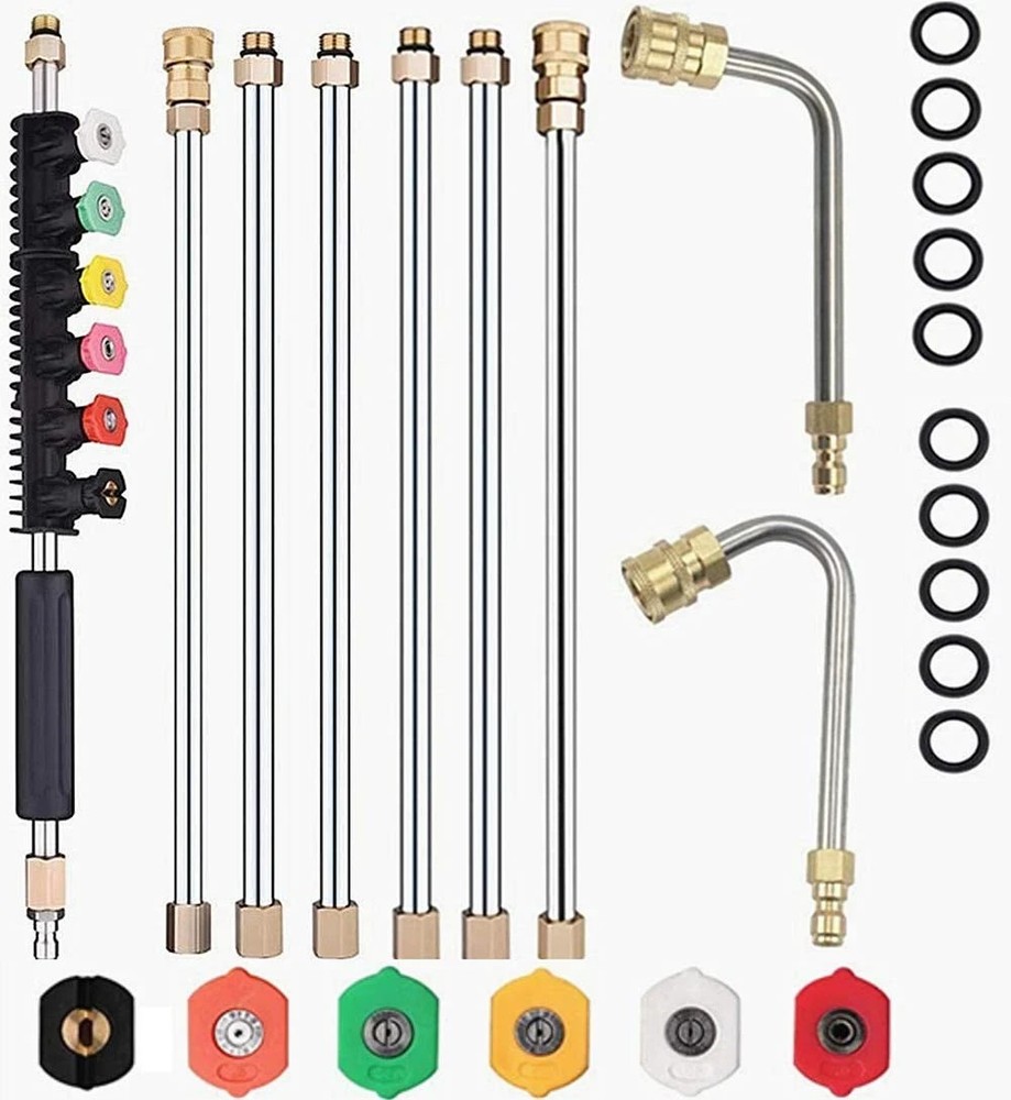 120inch Stainless Steel Pressure Washer Extension Wand Power Washer Lance wit...