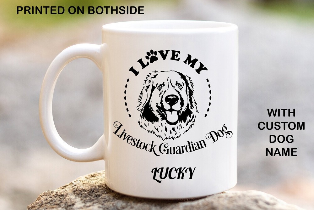 Livestock Guardian Dog Personalised Dog Mug Custom Coffee Mugs Custom Mug