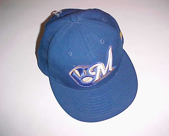 Milwaukee Brewers MLB NL Adult Unisex New Era Blue 100% Wool Cap 7 3/8 New