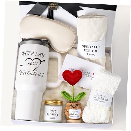 Birthday Gifts for Women – Luxury Gifts Box Birthday with Candle and Tumbler,