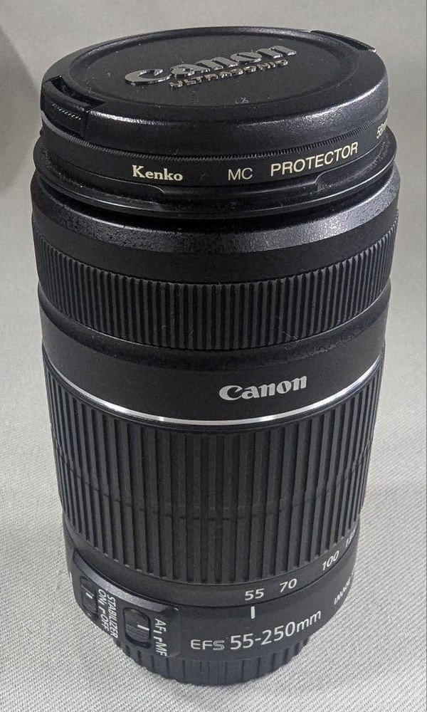 Canon EF-S 55-250mm F4-5.6 IS II Telephoto Lens with Filter Included