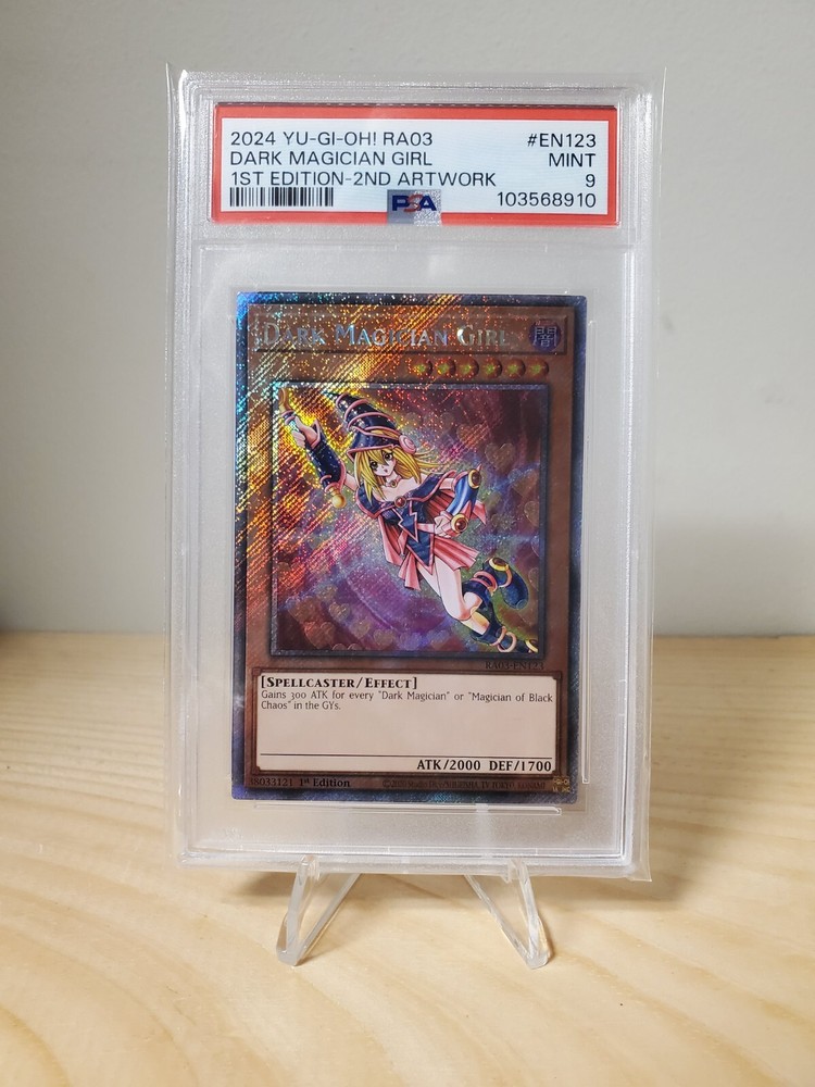 YuGiOh Dark Magician Girl RA03-EN123 1st Edition PSA 9 Mint