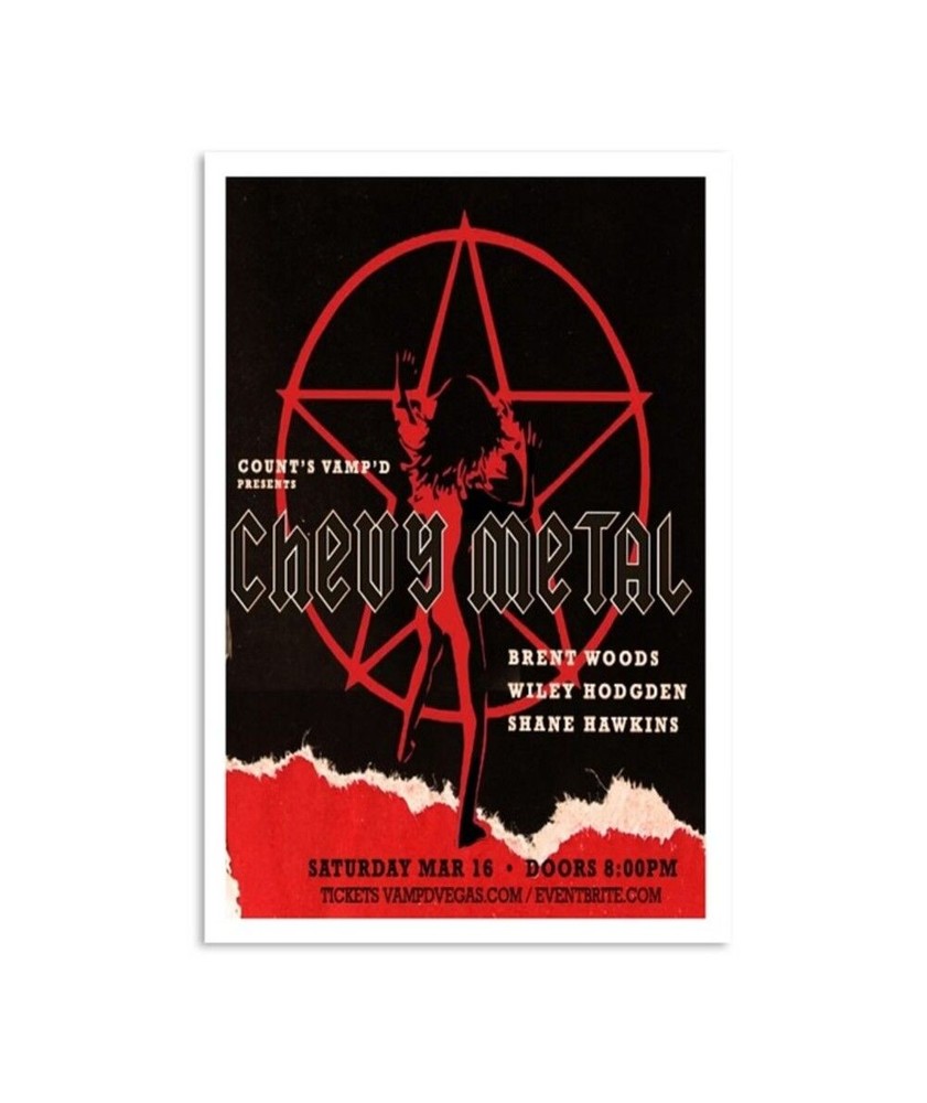 Chevy Metal Counts Vampd Las Vegas March 16 2024 Poster No Frame