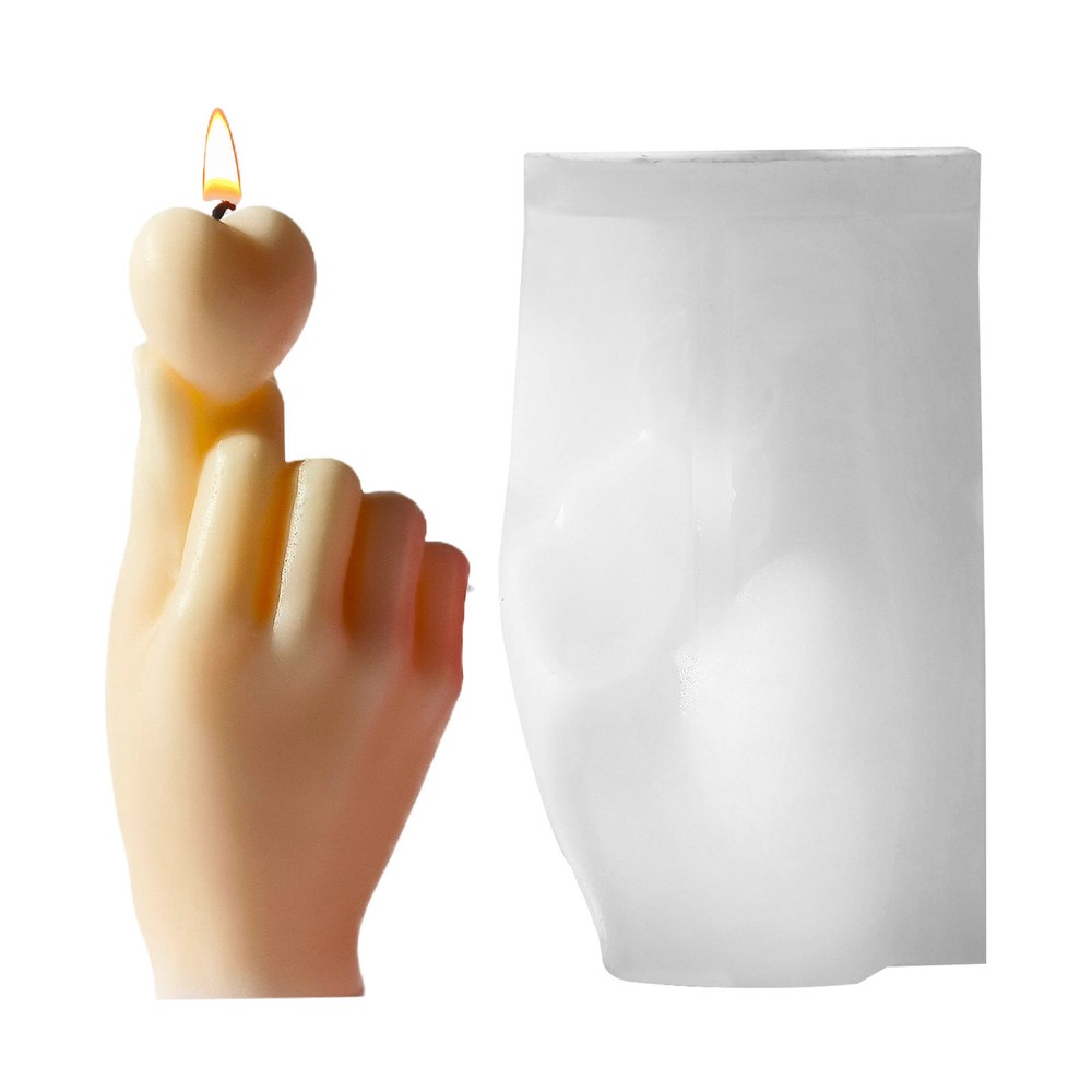 3D Heart Silicone Mold for DIY Soap Candle Resin Crafts  