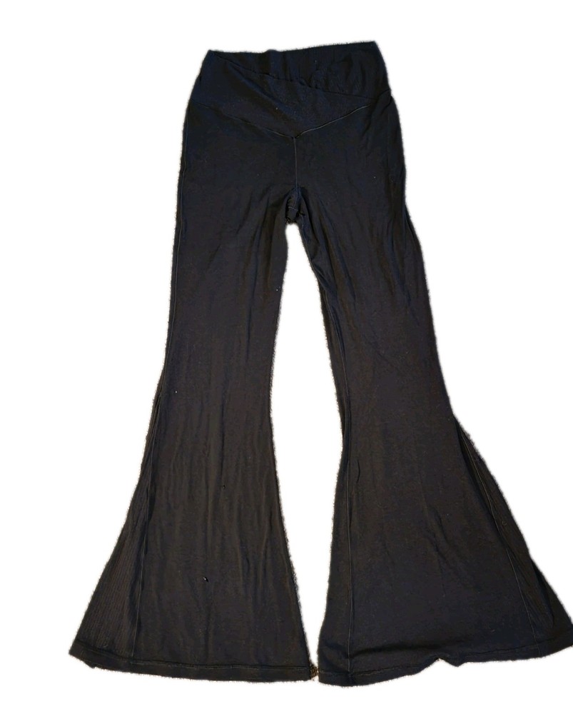 Aerie OFFLINE Crossover Flare Leggings in Black Size XL