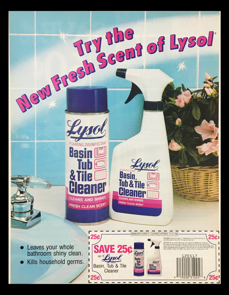 1988 Foaming Disinfectant Circular Coupon Advertisement-image