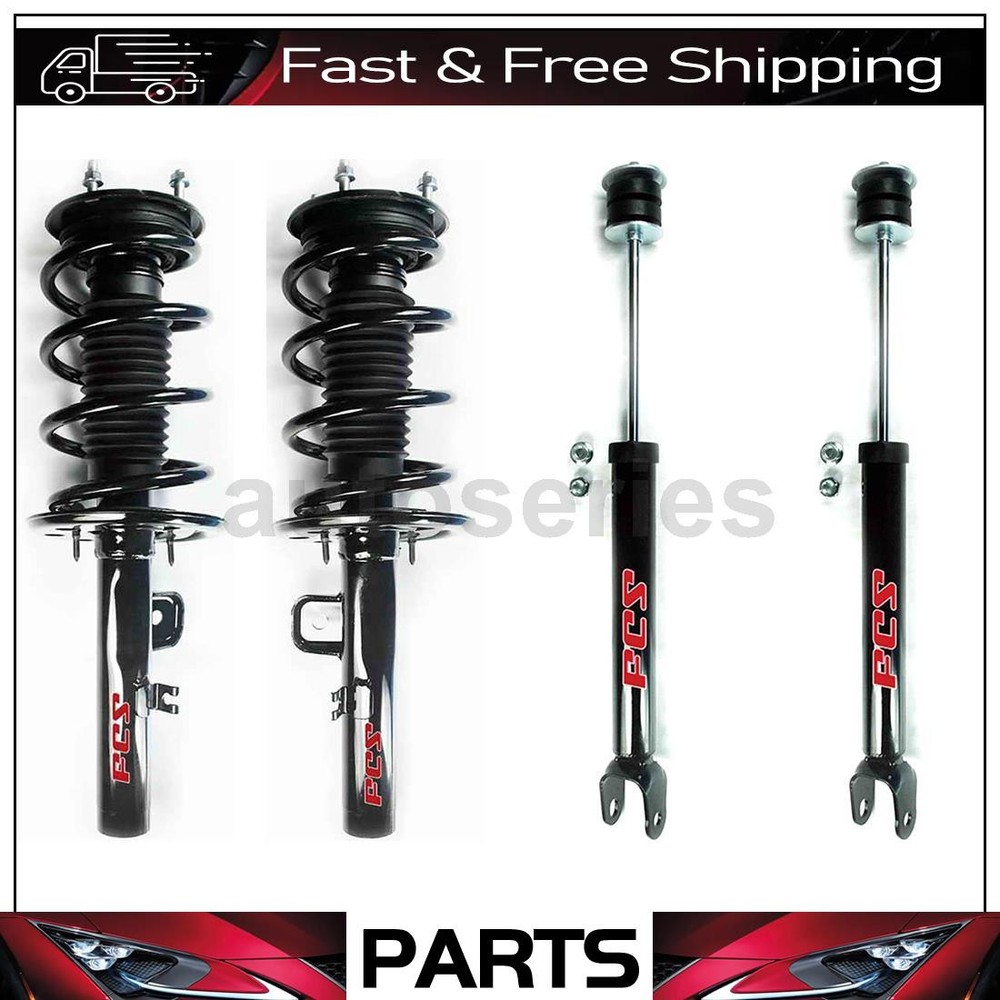 Front Struts w/ Coil Spring Rear Shocks Fits 2012 Ford Taurus