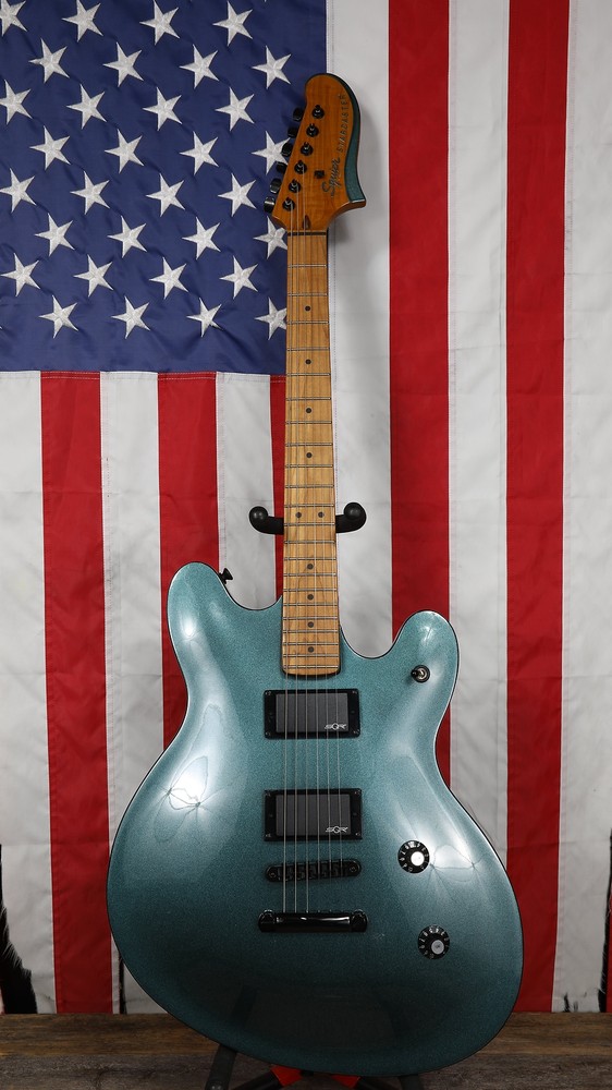 Squier Active Starcaster Guitar in Gunmetal Metallic