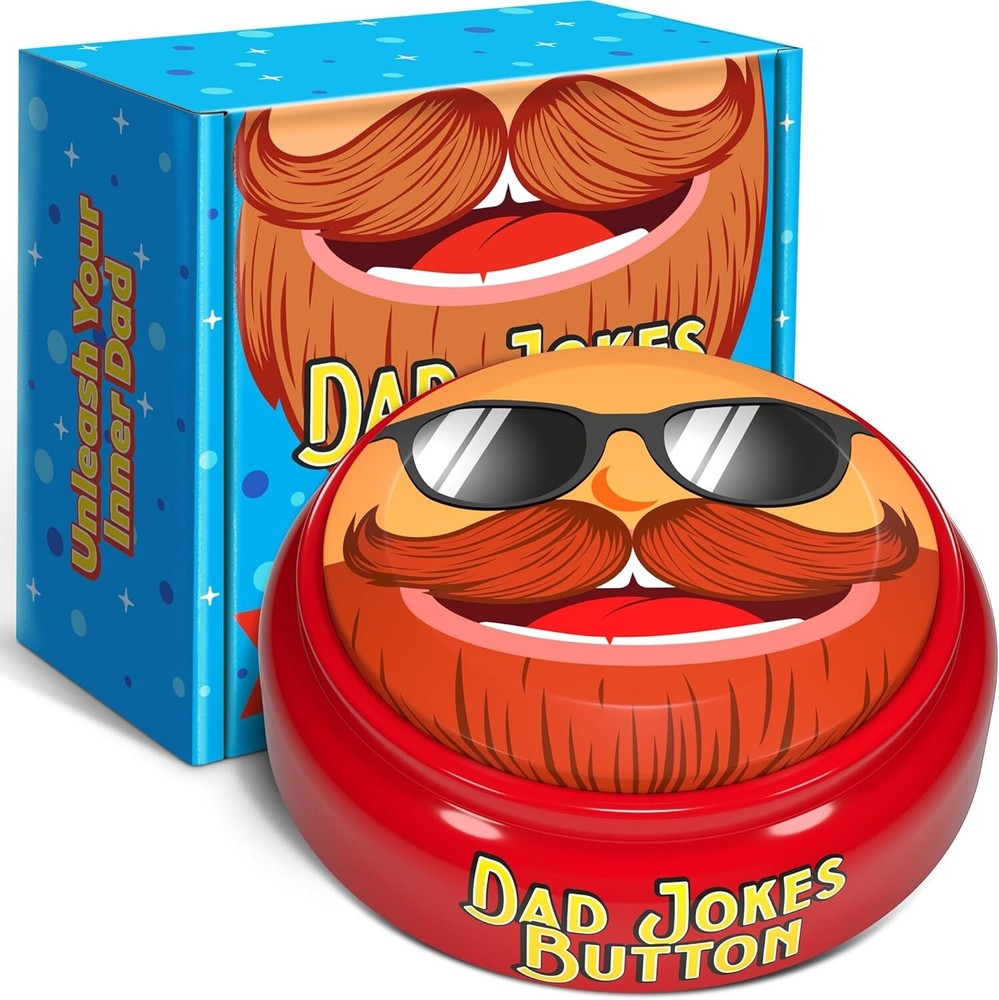 Funny Recordable Dad Jokes Button - Perfect Fathers Day Gift for Men-image