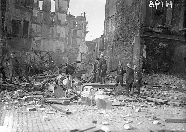Dublin Ruins Following The Rising 1916 Old Ireland Photo