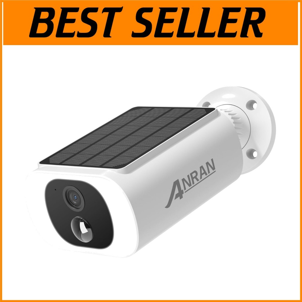 Wireless 2K Solar Surveillance Camera with Human Detection & Easy Installation