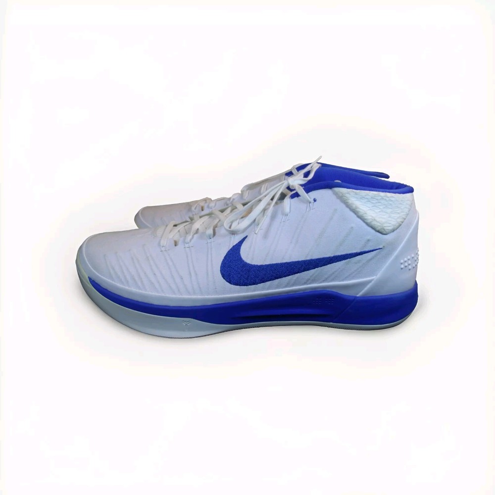Nike Kobe AD TB Mid Basketball Shoes White Royal Blue Rare Size 17.5 942521-117