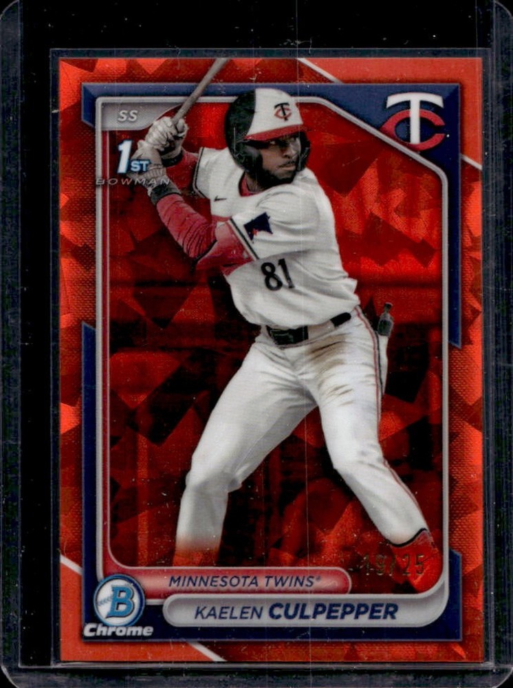 2024 Bowman Draft Sapphire Kaelen Culpepper Chrome Refractor Orange 1st #/25