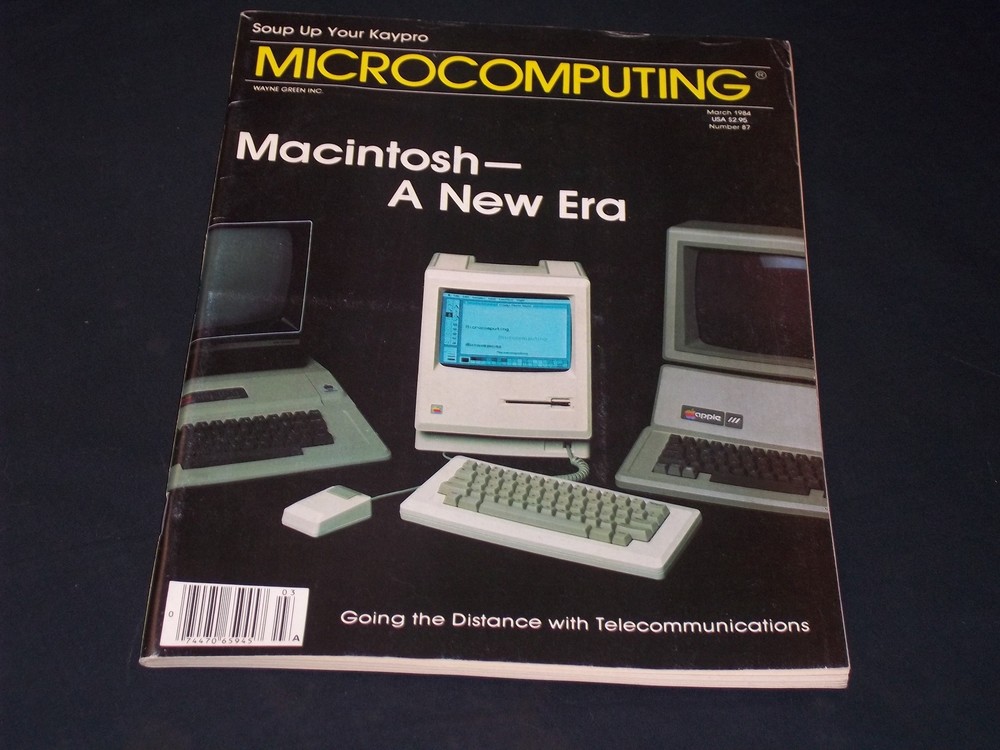 1984 MARCH MICROCOMPUTING MAGAZINE - MACINTOSH NEW ERA FRONT COVER - H 7956
