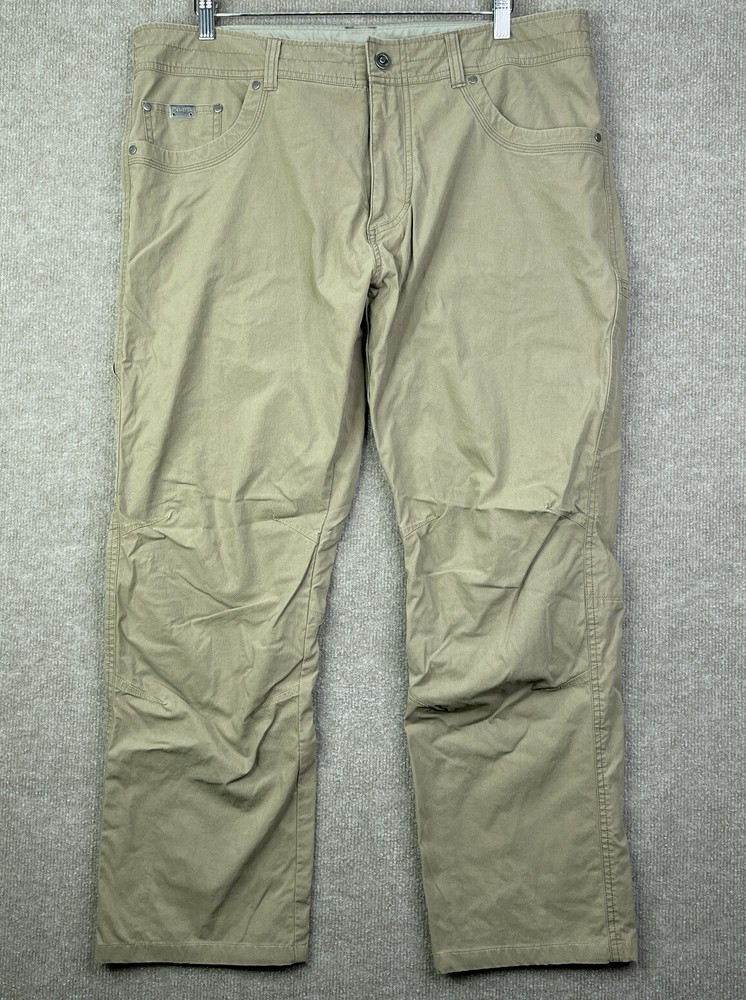 Kuhl Revolvr Rogue Pants Mens 38 X 28 Brown Vintage Patina Dye Outdoor Hiking