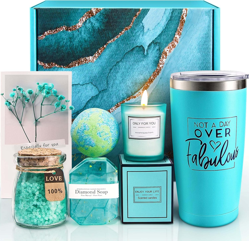 Birthday Gifts for Women, Relaxing Spa Gift Basket Set, Unique Gift Ideas for Wo