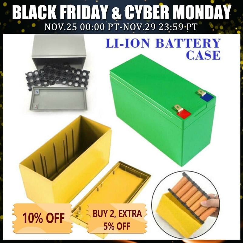 12V 10Ah 3S 7P Li-ion Battery Case + Holder for DIY Powerwall Battery Pack GREEN