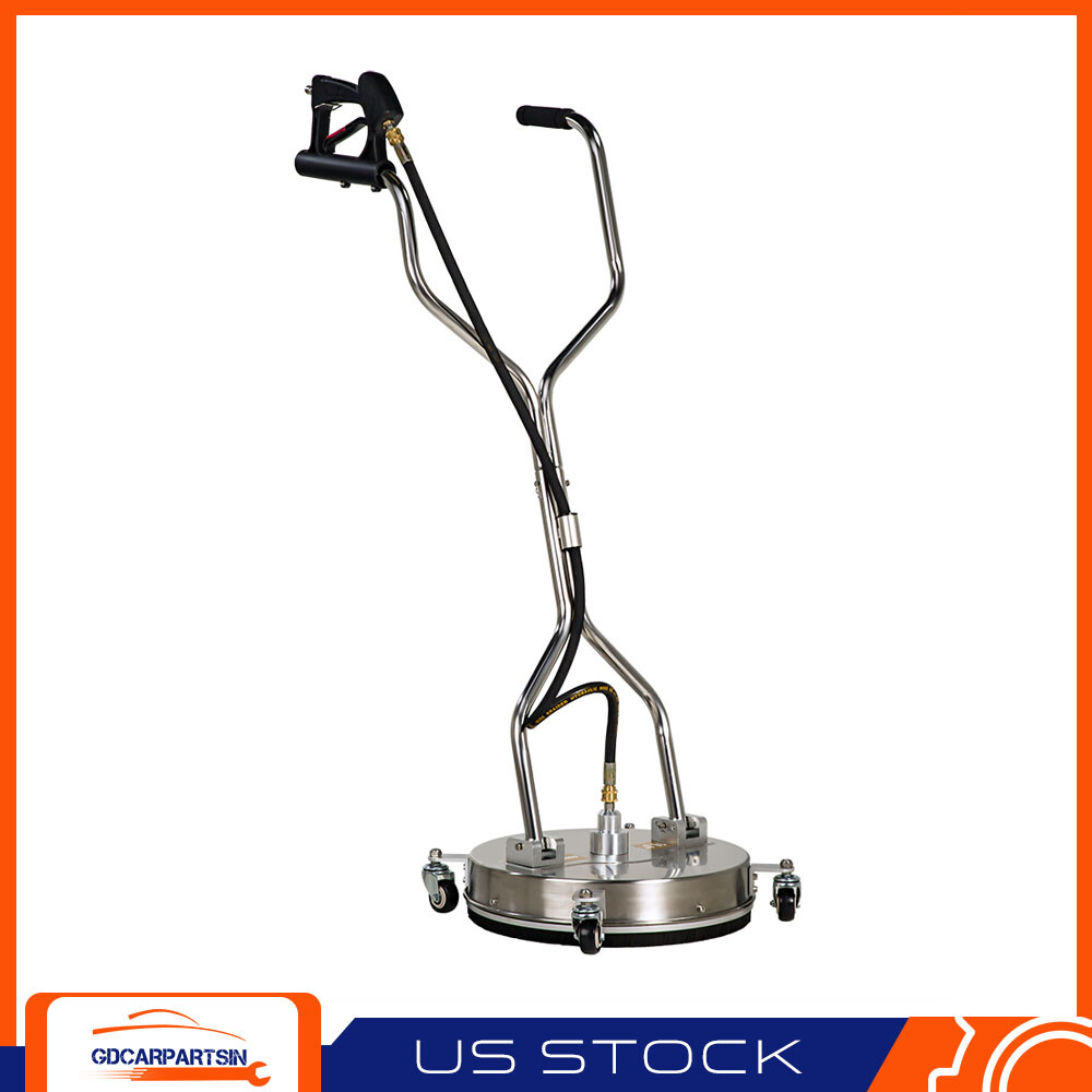 16.5 Inch Heavy-Duty Pressure Washer Surface Cleaner with 4 Stainless Steel Spinner Wheels