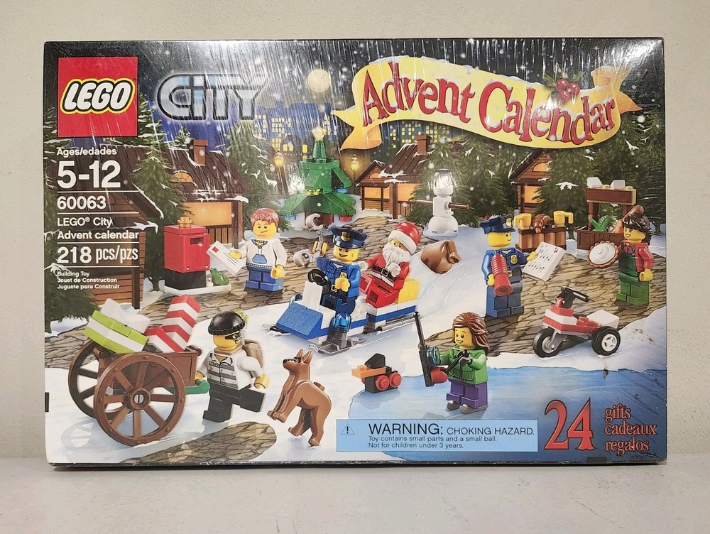 Lego Advent Calendar City Retired 60063 218Pcs Christmas Brand New Retired