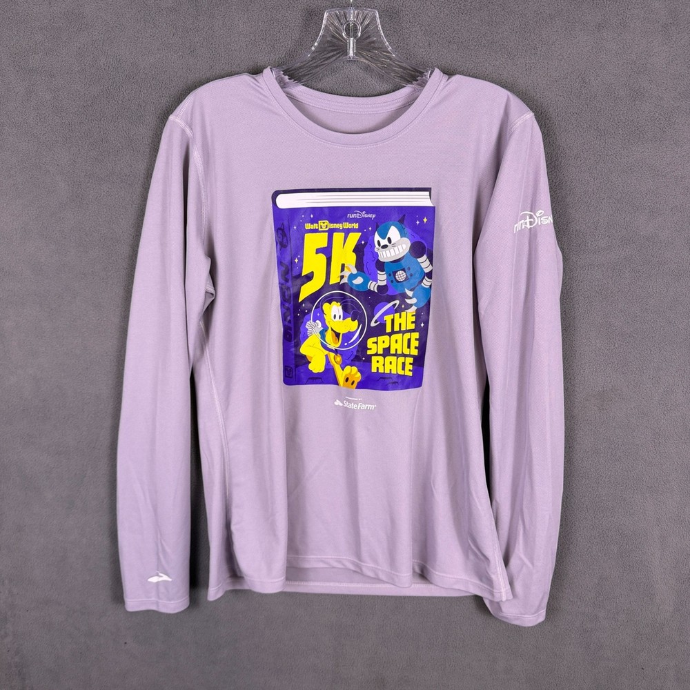 Brooks Run Disney 5k Womens M Shirt The Space Race 2026 Long Sleeve
