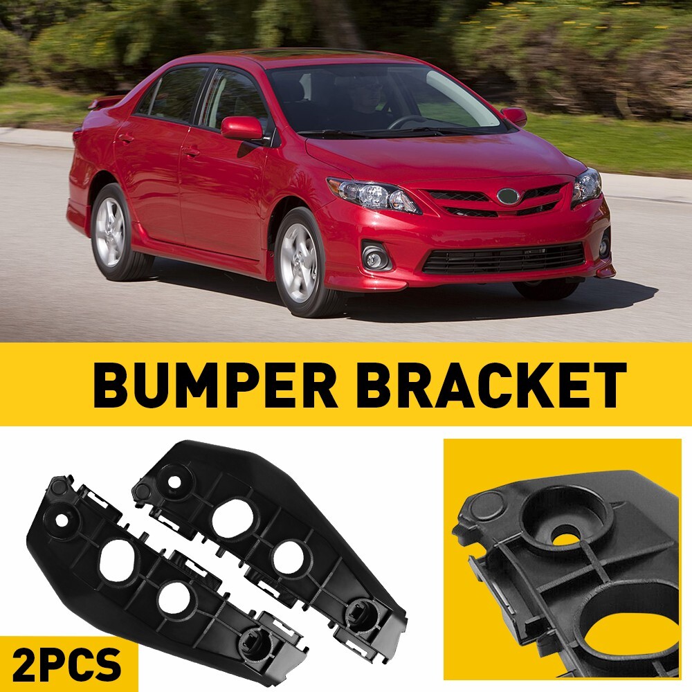 Bumper Support Bracket For Toyota 2011-13 Corolla Front Driver & Passenger Side