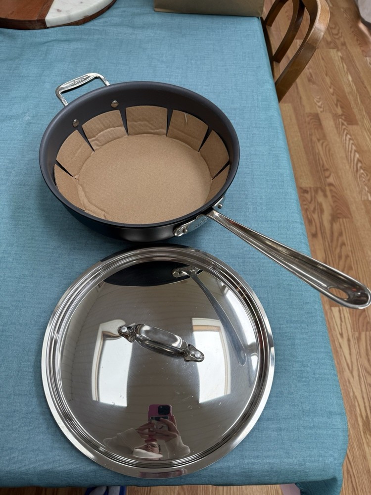 All-Clad NS1 Hard Anodized Nonstick 4-Quart Saute Pan with Lid