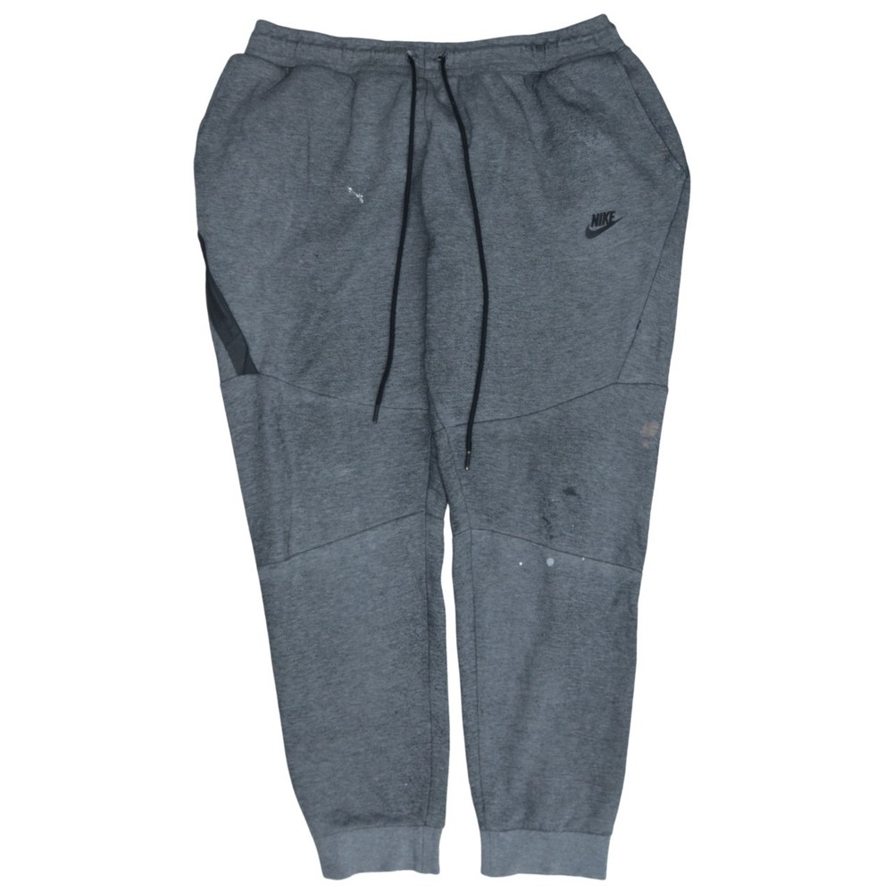 Nike Mens Joggers Dark Grey Tapered Fit Sweatpants Elastic Waist Pockets XL
