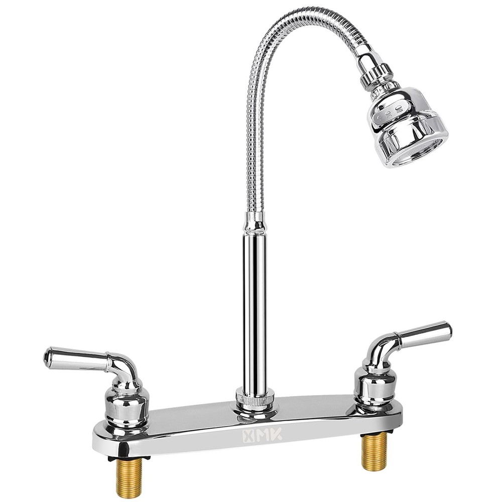 360-Degree Swivel RV Kitchen Faucet with Tri-Function Sprayer for Campers Motorhomes