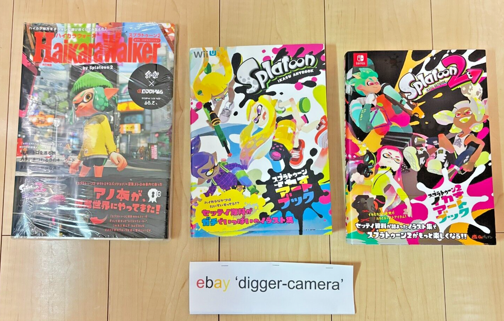 Splatoon 1 & 2 Art Book Ikasu Illustration Haikara Walker  Nintendo Switch