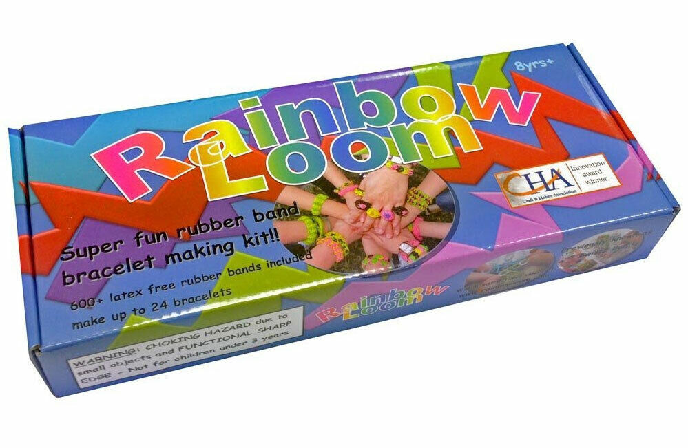 Rainbow Loom Rubber Band Crafting Kit for DIY Bracelets and Accessories