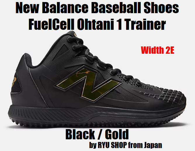 New Balance Baseball Shoes FuelCell Ohtani 1 Trainer TSHOBK1 2E Black / Gold