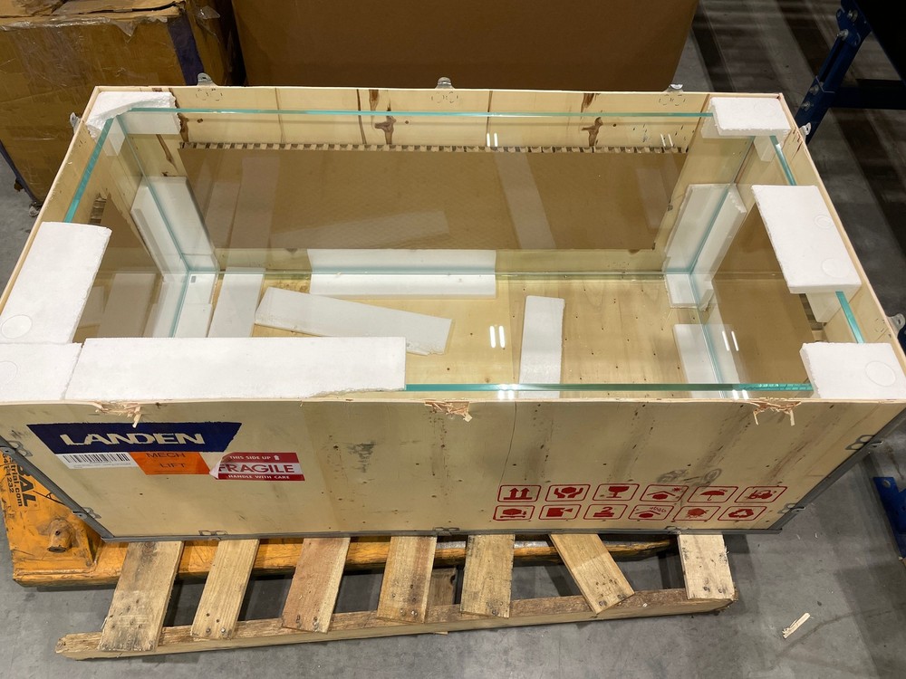 Landen 47.2in Rimless Low-Iron Glass Aquarium Tank 120 Gallon