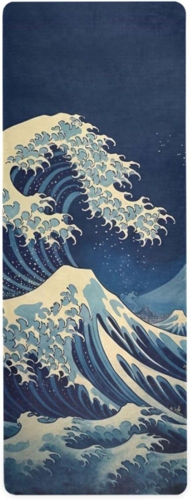 Skull Yoga Mat for Women and Men 71x26 Inches Non-Slip Fitness Mat 1mm Thick